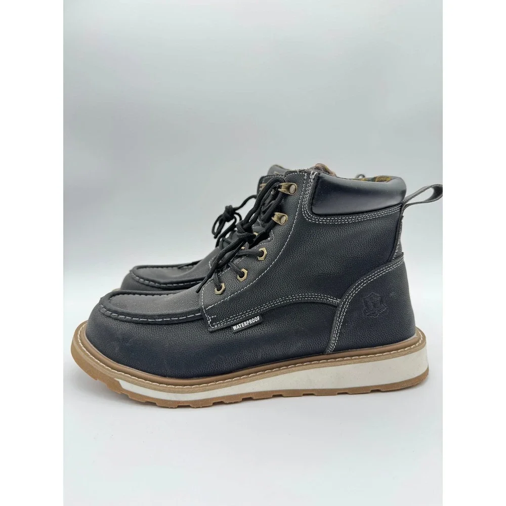 Waterproof Work Boots Black Mens‎ 14 Steel Toe Kelodon